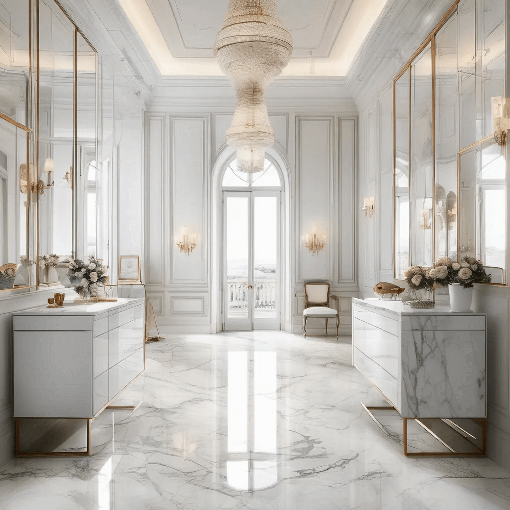 White Flooring Marble